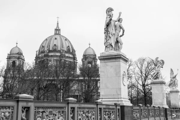 Berlín Alemania Diciembre 2021 Vista Exterior Catedral Berlín Berliner Dom — Foto de Stock