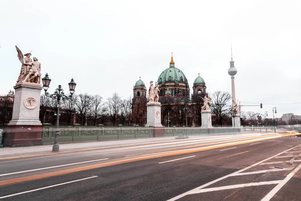 Exterior View Berlin Cathedral Berliner Dom River Spree Museum Island — Foto Stock