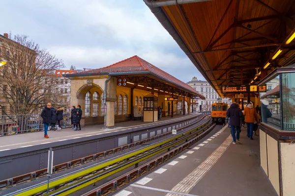 Berlin Allemagne Jec 2021 Station Bahn Schlesisches Tor Kreuzberg Berlin — Photo