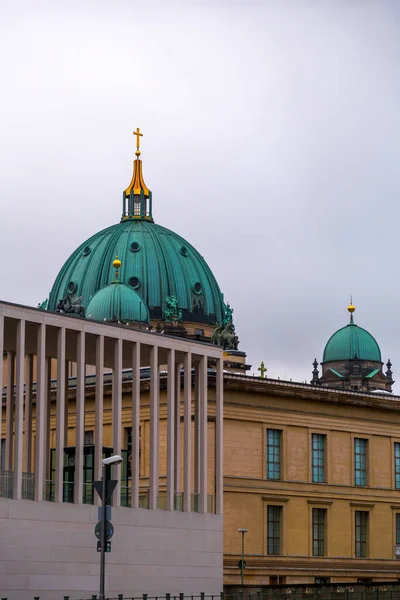 Berlin Niemcy Grudnia 2021 Widok Zewnątrz Katedrę Berlińską Lub Dom — Zdjęcie stockowe