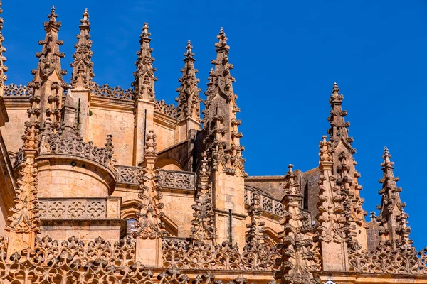 Segovia Cathedral Είναι Γοτθικό Στυλ Ρωμαιοκαθολικός Καθεδρικός Ναός Που Βρίσκεται — Φωτογραφία Αρχείου