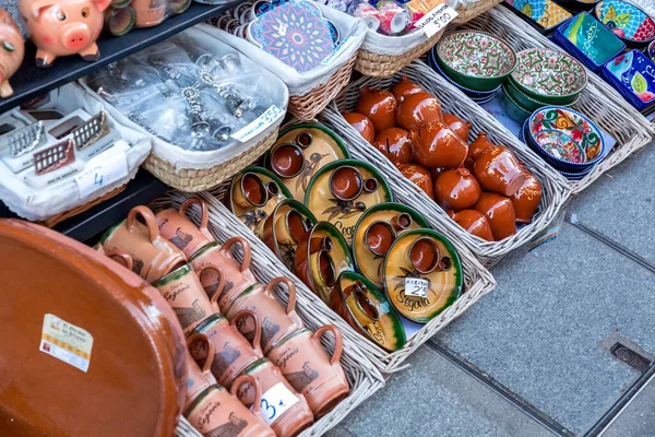 Segovia España Febrero 2022 Souvenirs Turísticos Tradicionales Segovia Vendidos Una —  Fotos de Stock