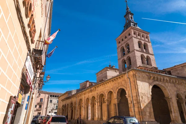 Segovia Hiszpania Lutego 2022 Plaza Medina Del Campo Zabytkowy Plac — Zdjęcie stockowe