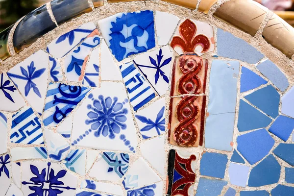 Barcelona Spain Feb 2022 Famous Park Guell Barcelona Spain Designed — Stock Photo, Image