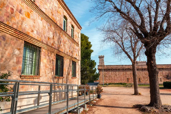 Barcelona Spanien Februar 2022 Schloss Montjuic Ist Eine Alte Militärfestung — Stockfoto