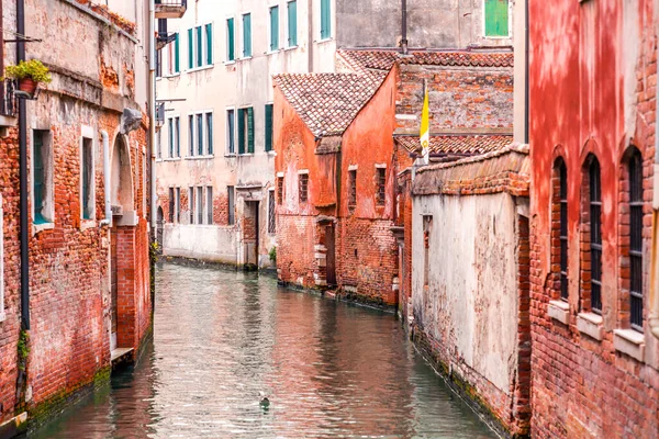 아름다운 운하들 이탈리아 북동부의 베네치아 베네토의 전통적 베네치아 — 스톡 사진
