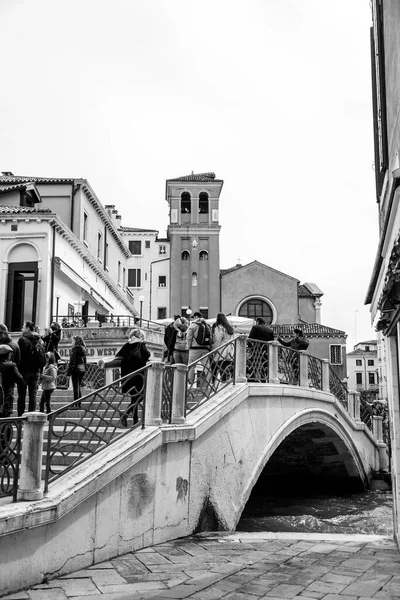 Velence Olaszország 2022 Április Gyönyörű Csatornák Hagyományos Velencei Épületek Velencében — Stock Fotó