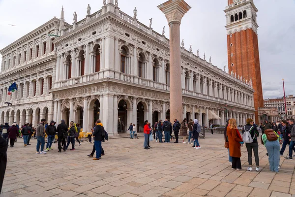 Venice Italy April 2022 Patriarchal Cathedral Basilica Saint Mark Commonly — Stock Photo, Image
