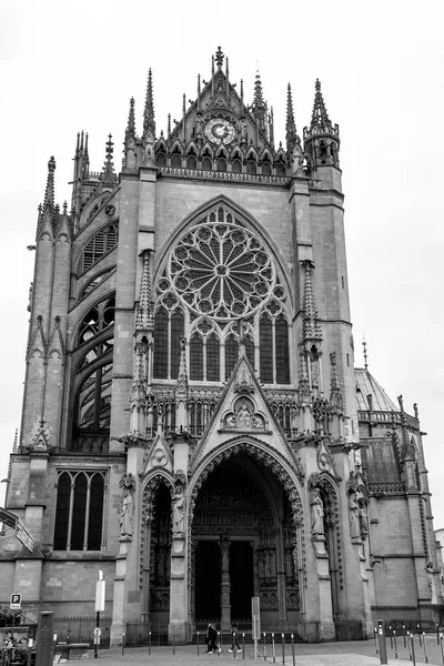 Metz Francia Enero 2022 Catedral Metz Catedral San Esteban Una —  Fotos de Stock