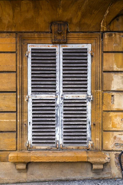 Architectural Detail Old Window Shutters Streets Metz France — Stock Photo, Image