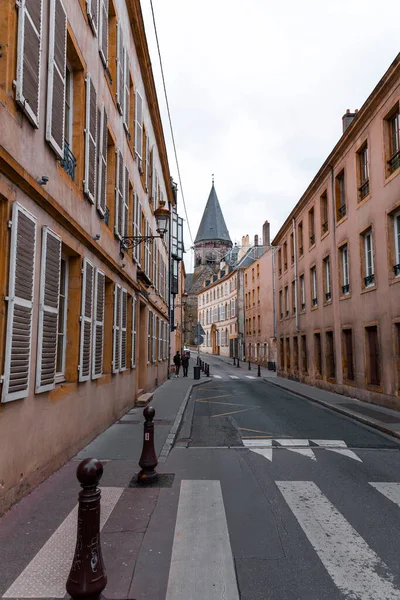 Metz France January 2022 Street View Typical French Buildings City — Stock Photo, Image