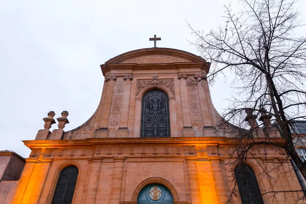 Notre Dame Assomption Een Kerk Rue Chevre Franse Stad Metz — Stockfoto
