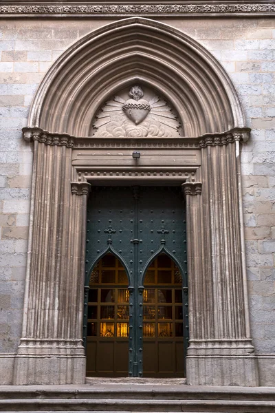 Die Kathedrale Von Girona Auch Als Kathedrale Der Heiligen Maria — Stockfoto