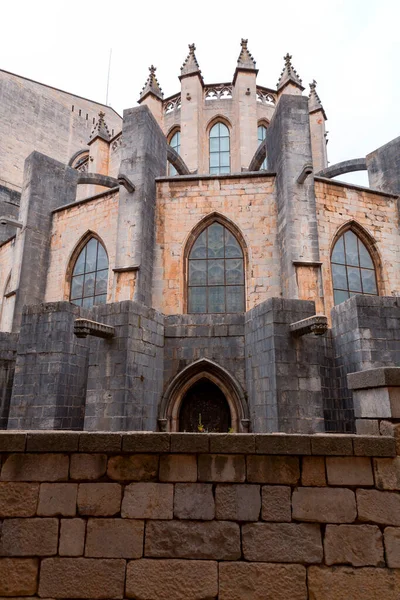 Catedral Girona Também Conhecida Como Catedral Santa Maria Girona Uma — Fotografia de Stock