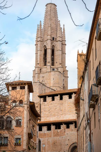 Exterior View Church San Felix Sant Feliu Placa Catedral Girona — Stock Photo, Image