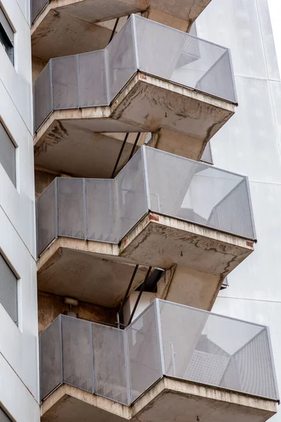 Paisaje Urbano Vista Arquitectónica Genérica Las Modernas Zonas Residenciales Girona — Foto de Stock