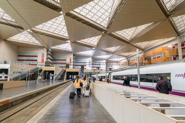 Saragosse Espagne Février 2022 Intérieur Gare Delicias Principal Centre Transport — Photo