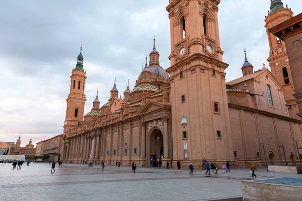 Zaragoza España Febrero 2022 Catedral Basílica Nuestra Señora Del Pilar — Foto de Stock