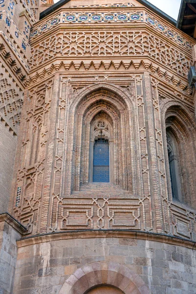 Detalj Från Katedralen Frälsaren Eller Seo Zaragoza Romersk Katolsk Katedral — Stockfoto