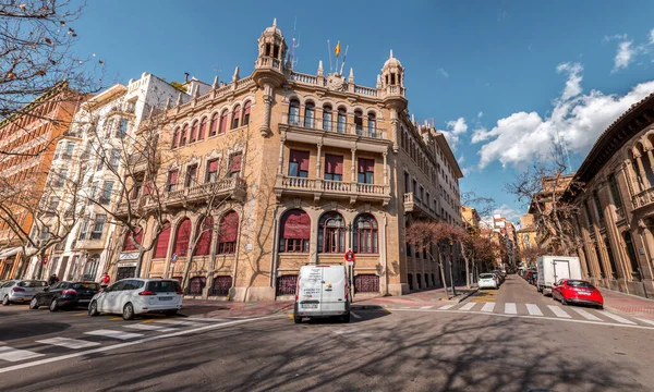 Zaragoza España Febrero 2022 Arquitectura Genérica Vista Calle Zaragoza Capital — Foto de Stock