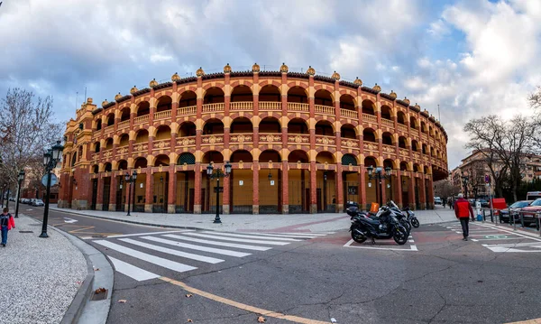 Zaragoza Espanha Feb 2022 Plaza Toros Zaragoza Uma Praça Touros — Fotografia de Stock