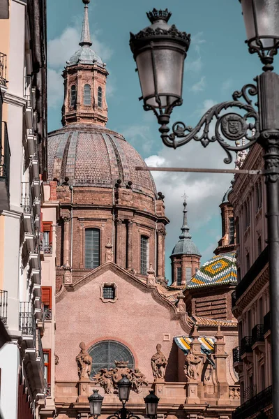 Calle Alfonso Main Street Historic Center Zaragoza Links Coso Plaza — Stock Photo, Image