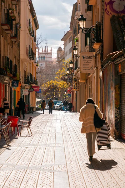 Сарагоса Испания Февраля 2022 Года Общая Архитектура Вид Улицу Сарагосе — стоковое фото