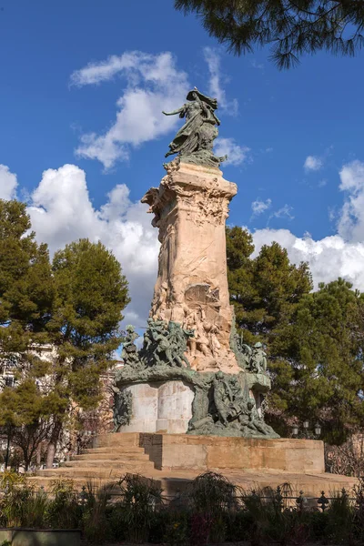 スペイン サラゴサ2022年2月14日 サラゴサ包囲戦記念碑 サラゴサ シティオス広場 — ストック写真