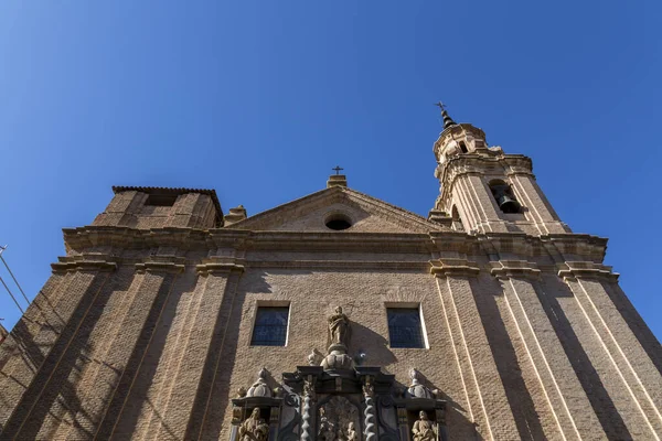 Church San Felipe Santiago Menor Baroque Building Located City Zaragoza — Stock Photo, Image