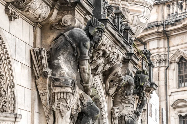 Ancient George Gate Georgentor Old Town Altstadt Dresden Capital Saxony — стокове фото