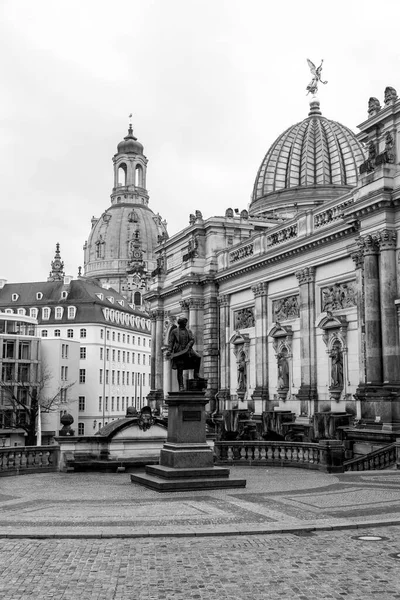 Dresde Alemania Dic 2021 Academia Arte Kunsthalle Lipsiusbau Edificio Universitario —  Fotos de Stock