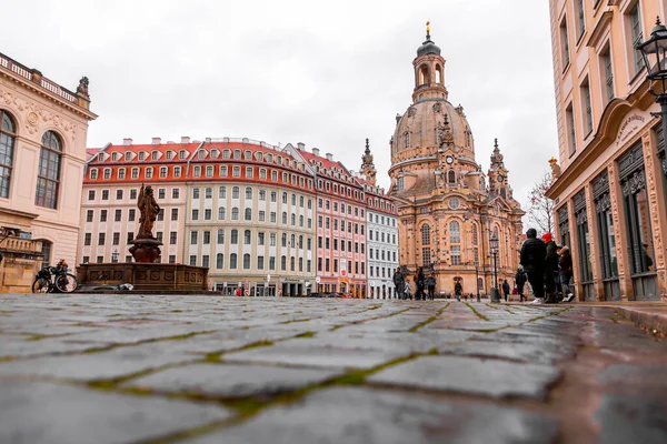 Dresden Germany December 2021 Neumarkt Central Culturally Significant Section Main — Stock Photo, Image