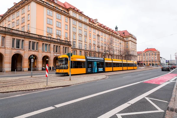 Dresden Germany December 2021 Scenic Winter View Rainy Day Dresden — Photo