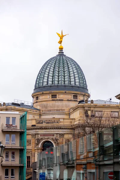 Dresden Germany Dec 2021 Art Academy Kunsthalle Lipsiusbau 드레스덴에 대학교 — 스톡 사진