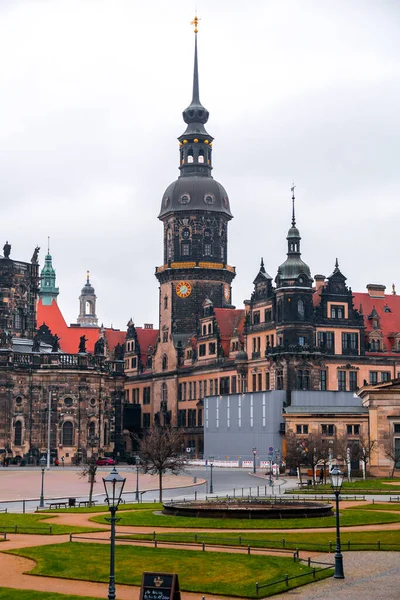 Dresden Germany December 2021 Exterior View Residenzschloss Old Town Dresden — Φωτογραφία Αρχείου