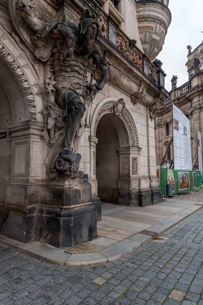 Dresden Germany December 2021 Ancient George Gate Georgentor Old Town — Foto Stock