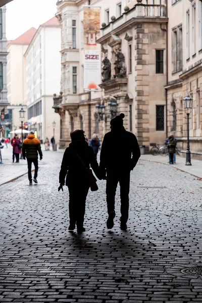 Dresden Germany December 2021 Scenic Winter View Rainy Day Dresden — Stock Photo, Image