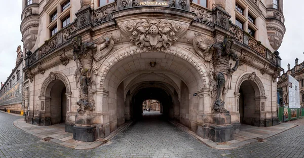 Dresden Germany December 2021 Ancient George Gate Georgentor Old Town — Photo
