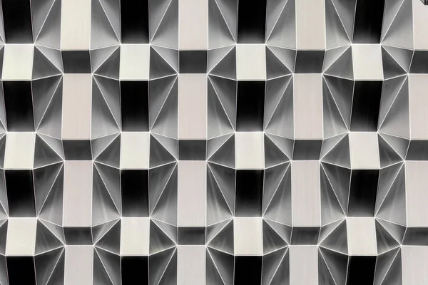 Architectural Detail Surface Texture Background Polygonal Pattern Gray Relief Shapes — Stock Photo, Image