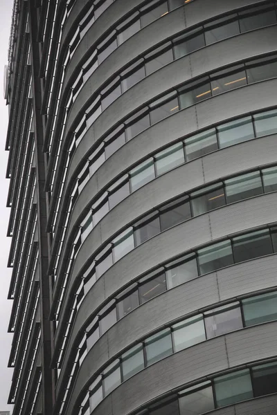 Struttura Moderna Della Facciata Con Dettagli Architettonici Contemporanei Rotterdam Paesi — Foto Stock