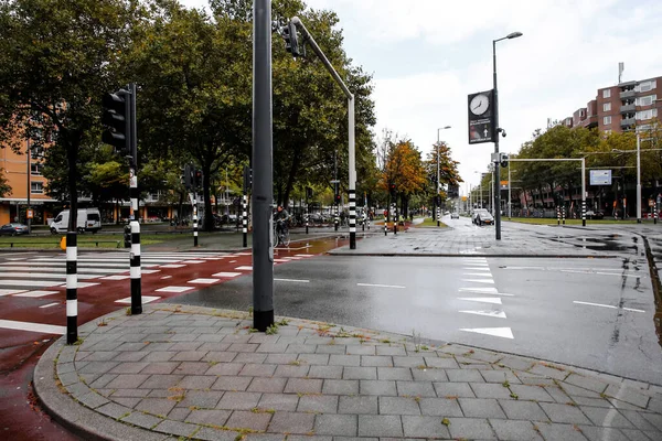 Роттердам Нидерланды Октября 2021 Года Вид Улицу Гениальная Архитектура Центра — стоковое фото