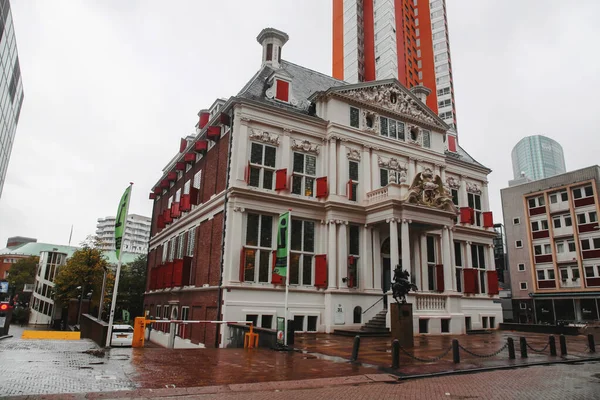 Rotterdam Ptu 2021 Het Schielandshuis Dos Edifícios Mais Antigos Roterdão — Fotografia de Stock