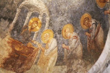 eski fresk duvar st.nicholas Kilisesi, demre
