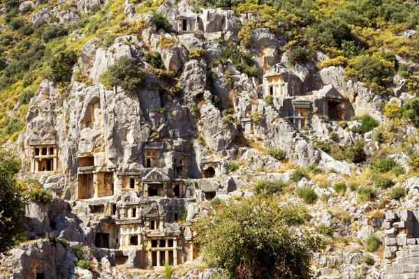 Antike tote Stadt in myra demre Türkei — Stockfoto