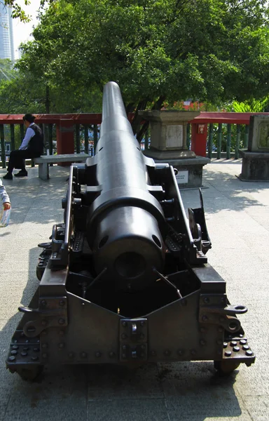 在户外对中国博物馆的古代大炮 — 图库照片