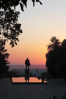 lenins pyatigorsk meydanda. Memorial fontain gözyaşı