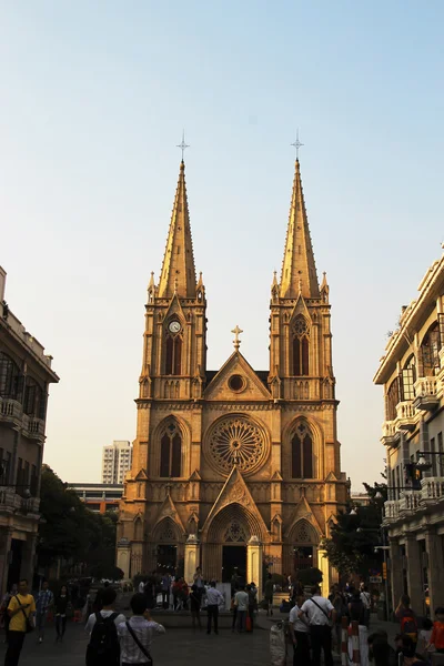 Catedral Católica do Sagrado Coração em Guanzhou China — Fotografia de Stock