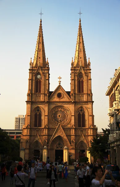 Catedral Católica do Sagrado Coração em Guanzhou China — Fotografia de Stock