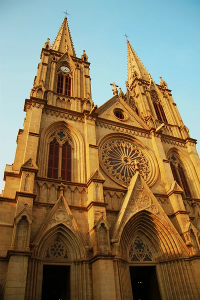 Cattedrale cattolica del Sacro Cuore nel Guanzhou Cina — Foto Stock