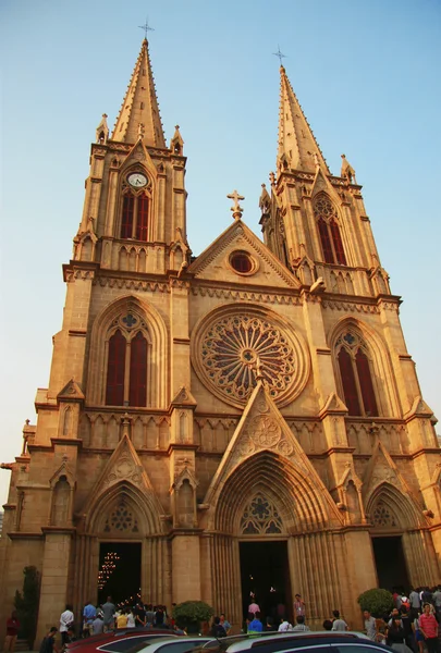 Catedral Católica do Sagrado Coração em Guanzhou China — Fotografia de Stock